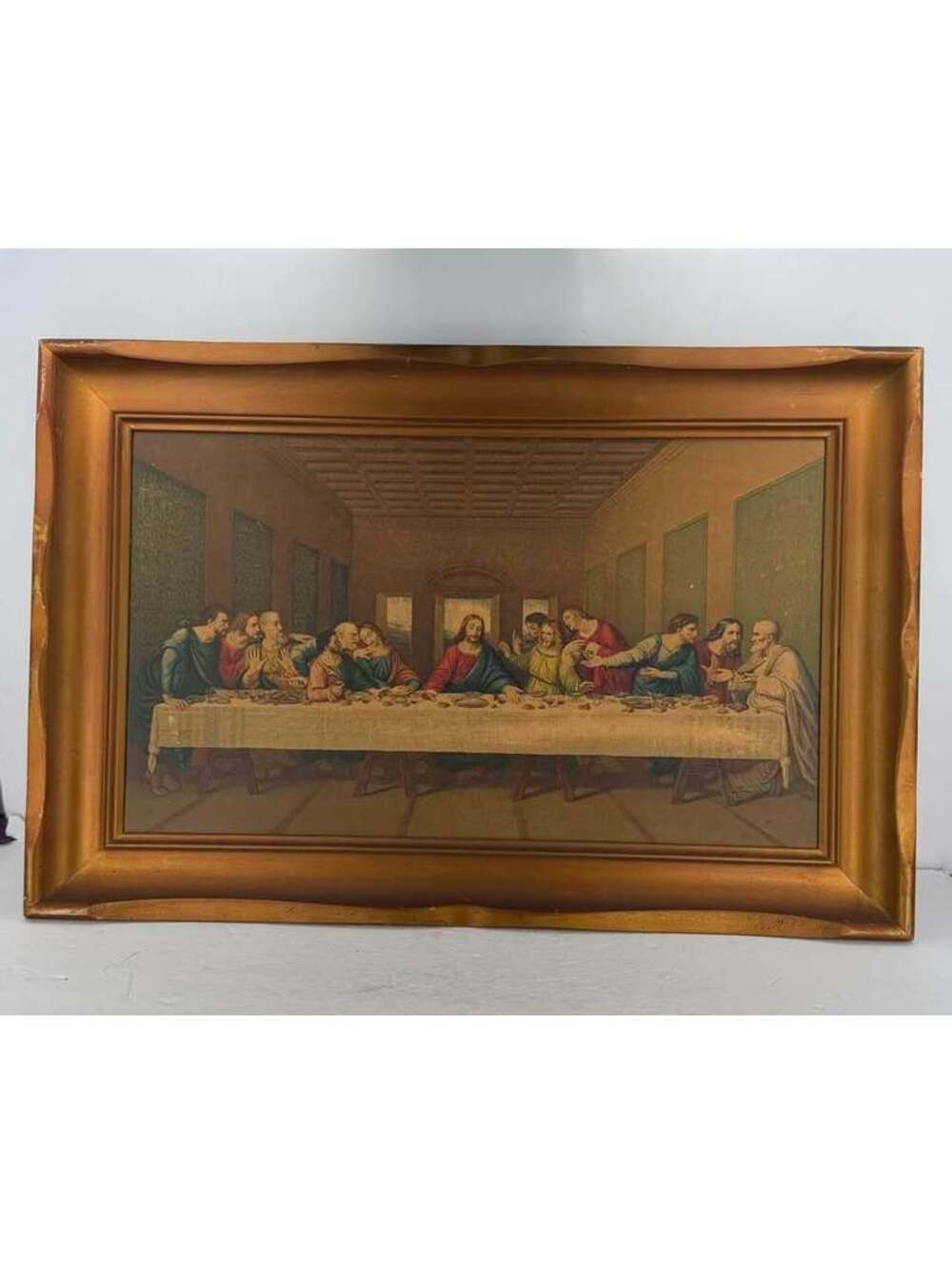 Vintage R. Stang The Last Supper Framed Print